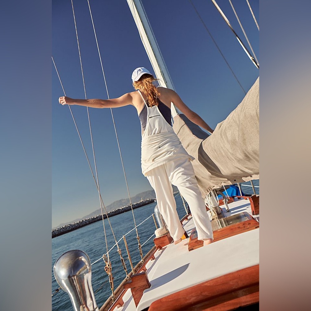 FREE PEOPLE Hot Shot Towel Terry Onesie In White NEW $90! - Picture 4 of 5